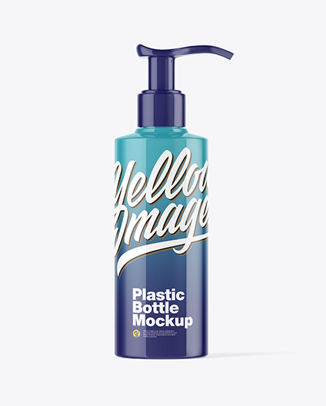 Glossy Bottle Mockup PSD #4