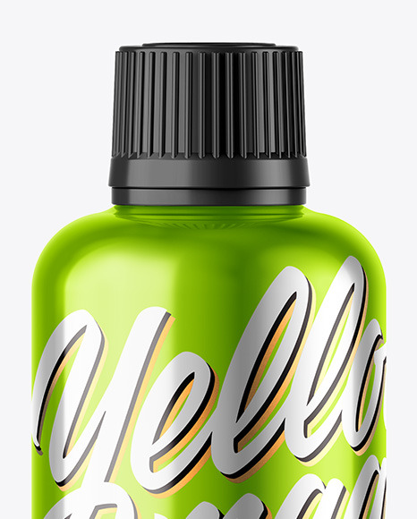 Metallic Bottle Mockup PSD #2