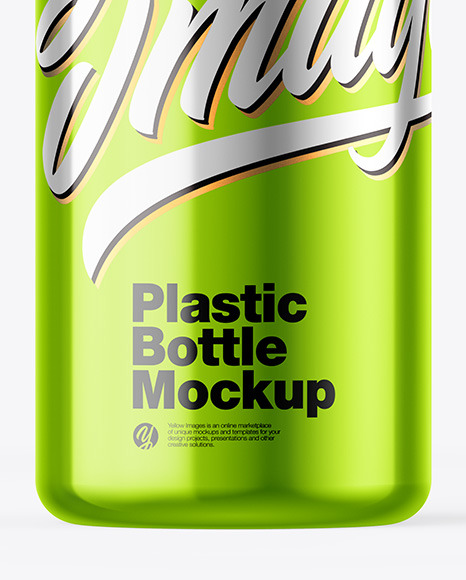 Metallic Bottle Mockup PSD #1