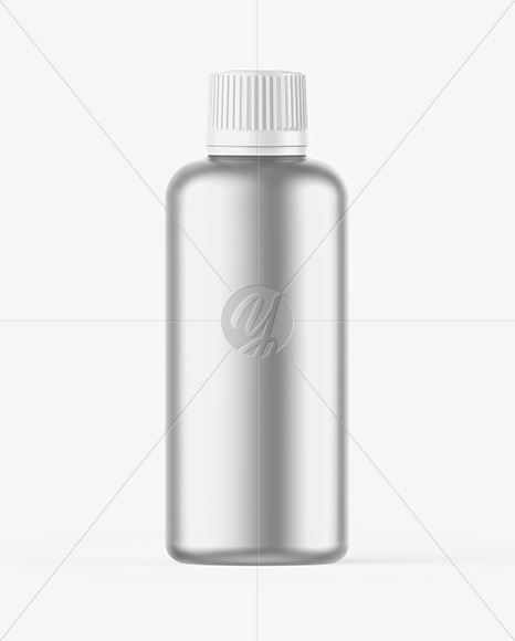 Free Matte Metallic Bottle Mockup