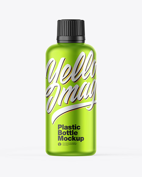 Matte Metallic Bottle Mockup