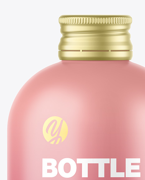 Matte Bottle w  Metallic Cap Mockup PSD #1