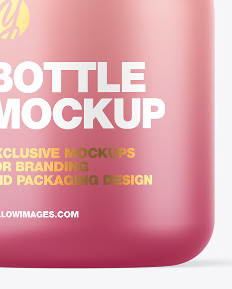 Matte Bottle w  Metallic Cap Mockup PSD #6
