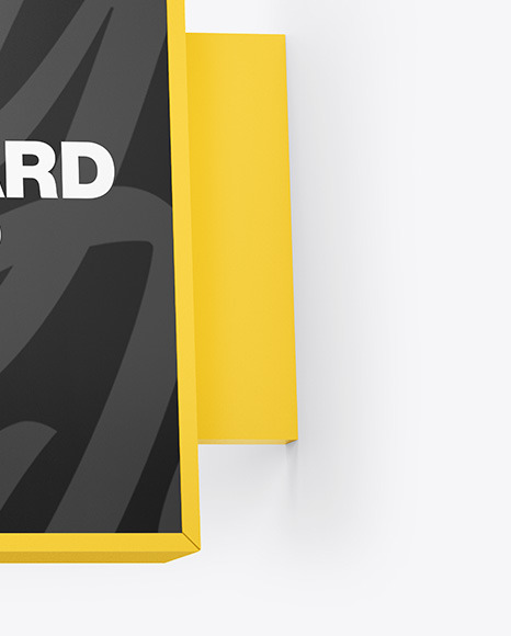 Square Signboard Mockup PSD #6