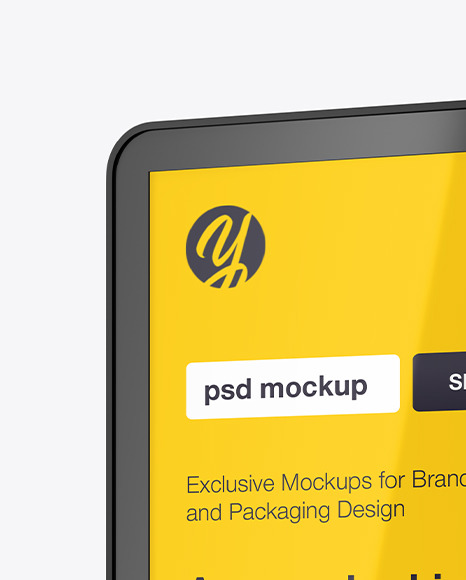 Matte Citylight Billboard Mockup Half Side View PSD #6