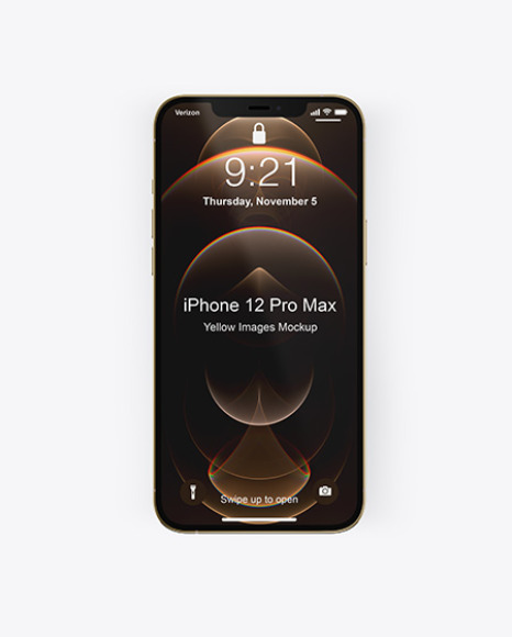 Download Apple Iphone 12 Pro Max Mockup In Device Mockups On Yellow Images Object Mockups