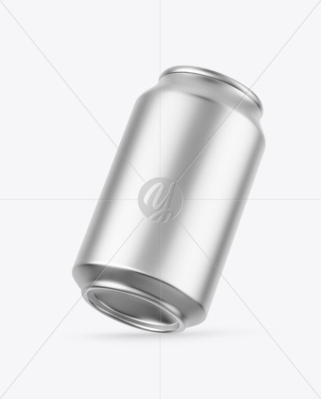 Free Matte Metallic Drink Can Mockup