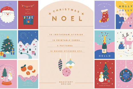 Noel Christmas Greeting Cards