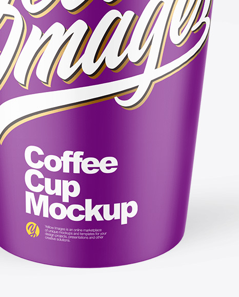 Matte Paper Coffee Cup Mockup PSD #1