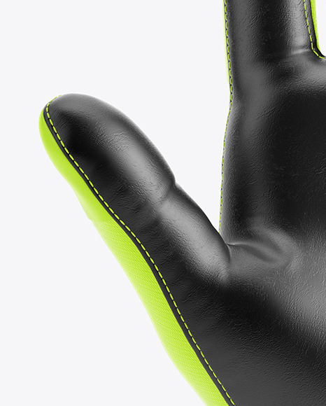 Download Football Glove Mockup Front View In Apparel Mockups On Yellow Images Object Mockups