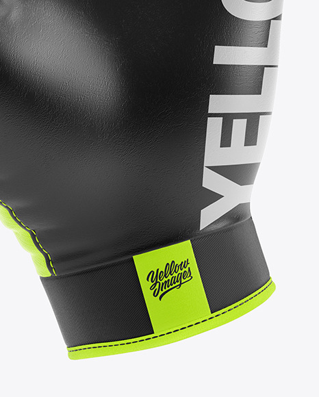 Download Football Glove Mockup Front View In Apparel Mockups On Yellow Images Object Mockups