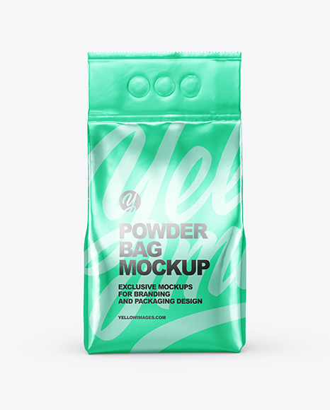 Download Metallic Powder Bag Mockup In Bag Sack Mockups On Yellow Images Object Mockups