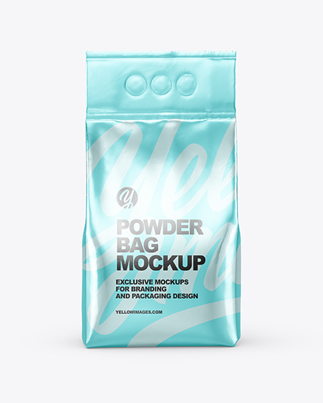 Download Metallic Powder Bag Mockup In Bag Sack Mockups On Yellow Images Object Mockups