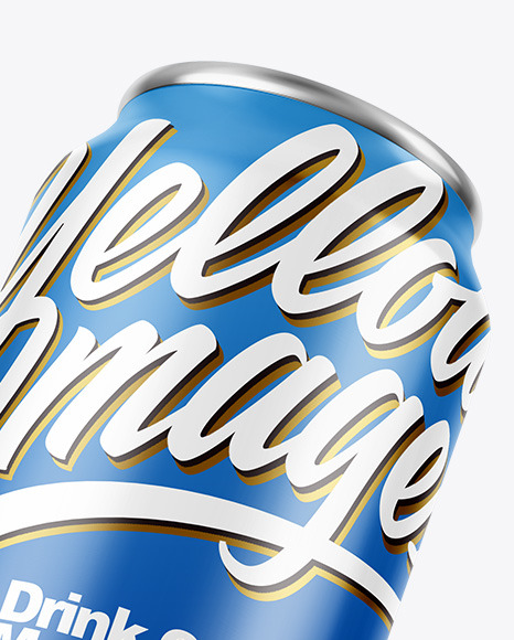 Glossy Drink Can Mockup PSD #1