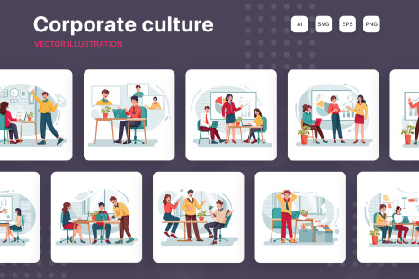 M203_Corporate Culture Illustrations