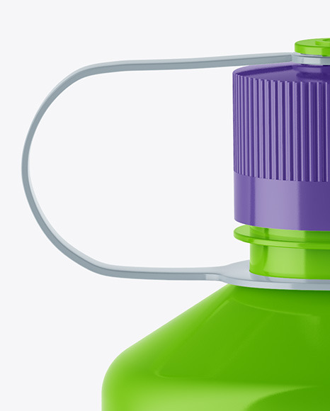 Glossy Water Bottle Mockup PSD #1