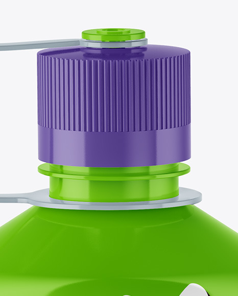 Glossy Water Bottle Mockup PSD #6