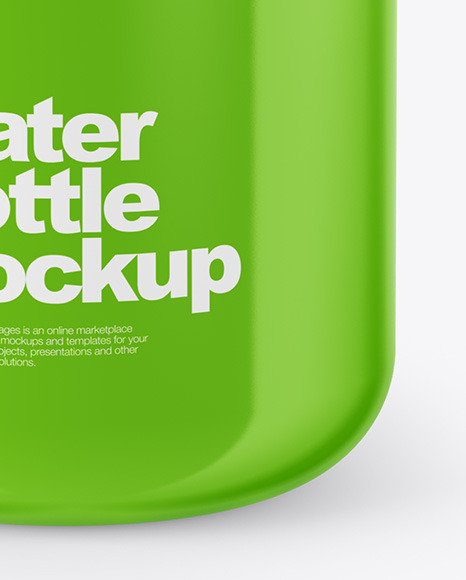 Glossy Water Bottle Mockup PSD #7