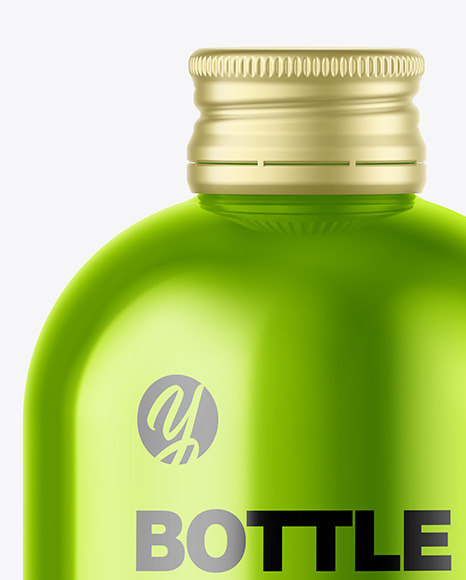 Metallic Bottle Mockup PSD #1