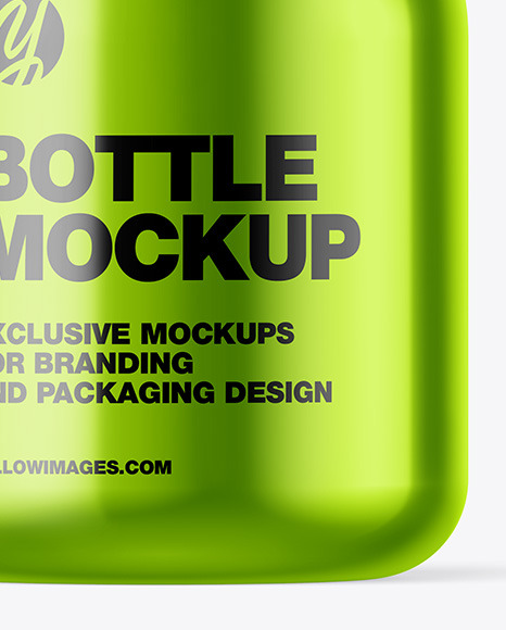 Metallic Bottle Mockup PSD #6