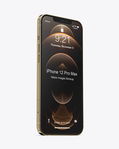 Download Apple iPhone 12 Pro Max Mockup in Device Mockups on Yellow Images Object Mockups