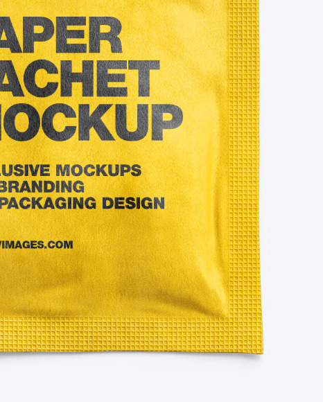 Download Paper Sachet Mockup in Sachet Mockups on Yellow Images Object Mockups