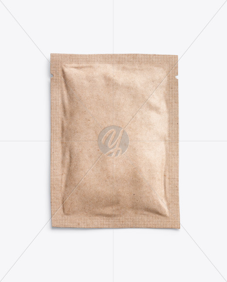 Kraft Paper Sachet Mockup PSD #1