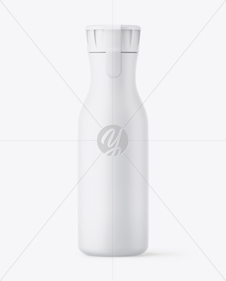 Download Matte Plastic Bottle With Sticker Mockup In Bottle Mockups On Yellow Images Object Mockups