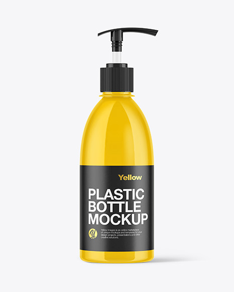 Glossy Liquid Soap Bottle Mockup