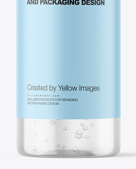 Clear Cosmetic Bottle Mockup PSD #1