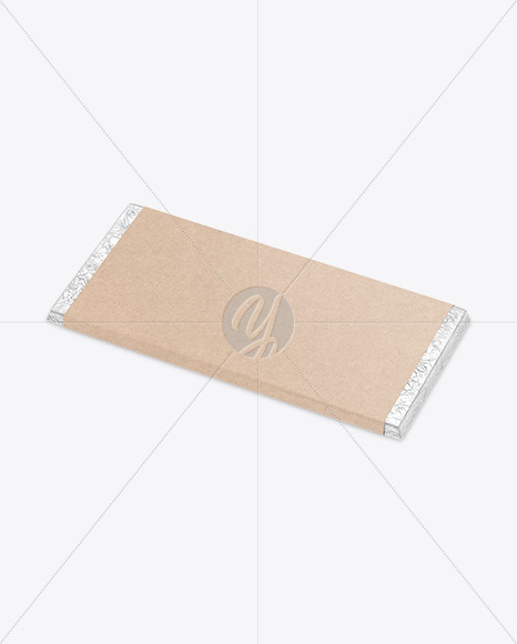 Download Chocolate Bar In Kraft Packaging Mockup In Packaging Mockups On Yellow Images Object Mockups