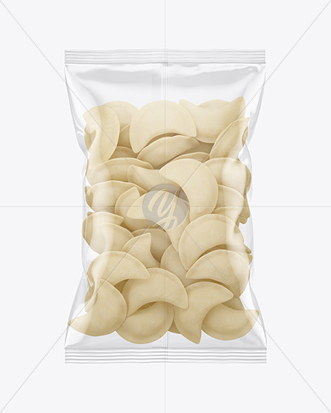 Plastic Bag With Frozen Pierogies Mockup PSD #3