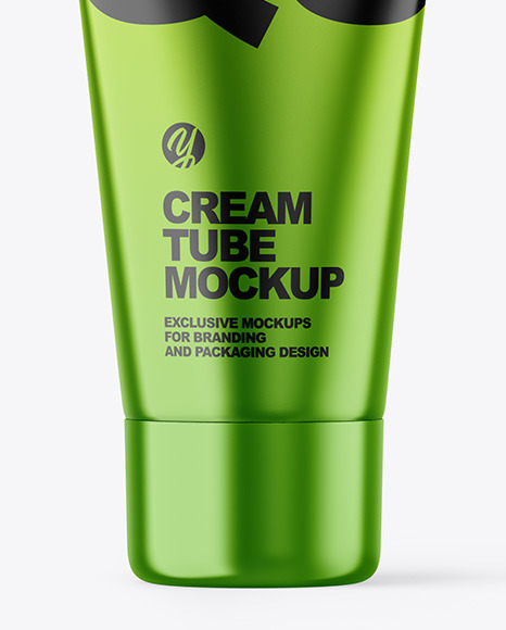 Metallic Cosmetic Tube Mockup PSD #4