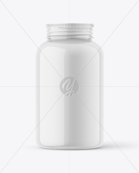 Glossy Pills Bottle Mockup PSD #3