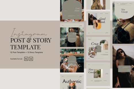 Với mẫu Instagram và story template siêu sang trọng này, bạn có thể thu hút sự chú ý của rất nhiều người trên mạng xã hội. Hãy chọn sức mạnh của màu vàng để giúp sản phẩm của bạn nổi bật hơn trong môi trường cạnh tranh của ngành công nghiệp làm đẹp. Hãy thể hiện sự chuyên nghiệp của mình với mẫu Instagram và story template siêu đẹp này!