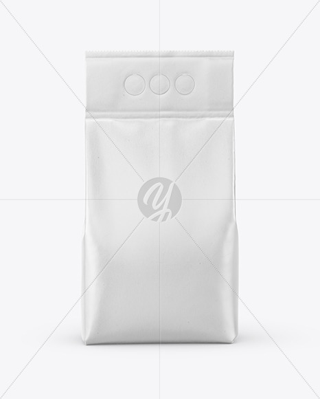 Matte Powder Bag Mockup In Bag Sack Mockups On Yellow Images Object Mockups