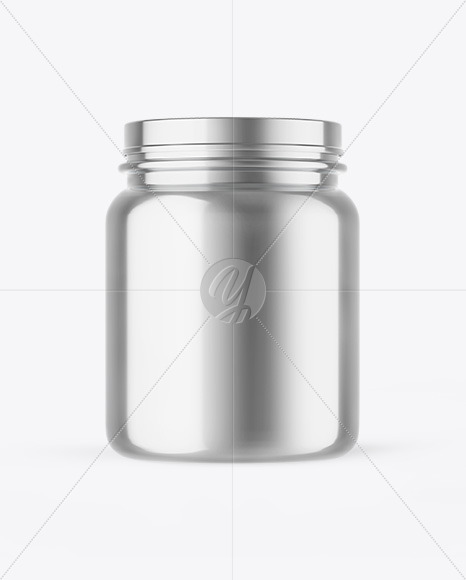 Download Glossy Metallic Protein Jar Mockup In Jar Mockups On Yellow Images Object Mockups