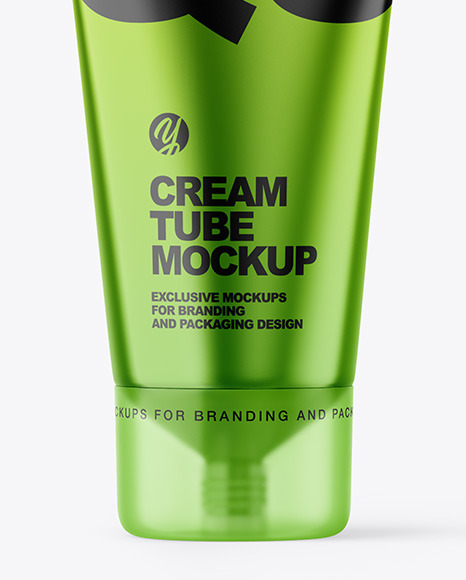 Metallic Cosmetic Tube Mockup PSD #4