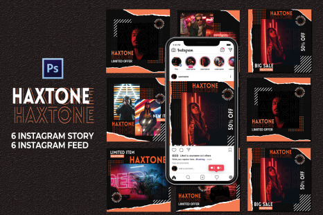 Haxtone - Instagram Template