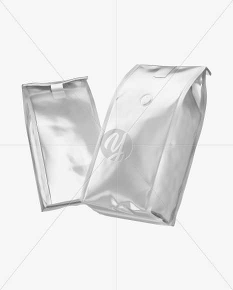 Download Two Matte Pouches Mockup In Bag Sack Mockups On Yellow Images Object Mockups