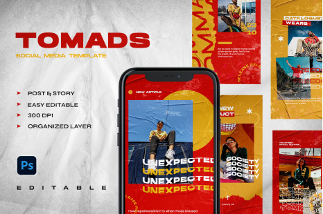 Tomads - Instagram Stories &amp; Post