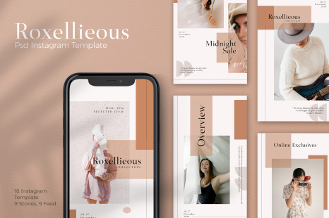 Roxellieous - Instagram Stories &amp; Post Template