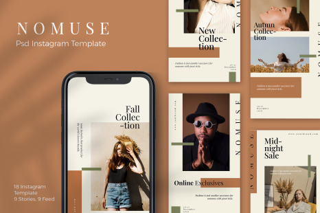 Nomuse - Instagram Stories &amp; Post Template