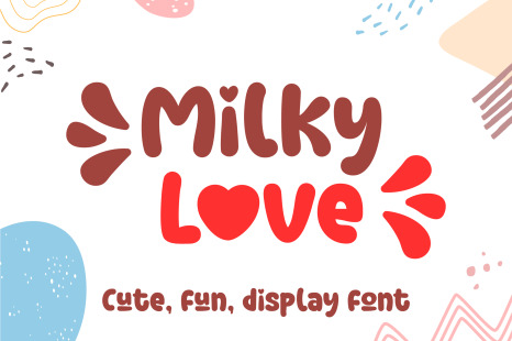 Milky Love Cute Display Font
