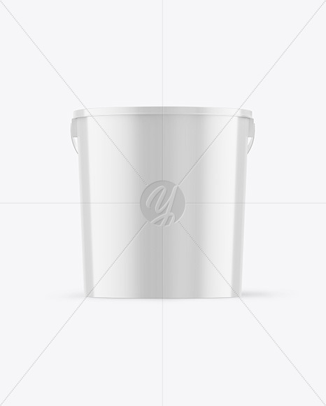 Free Glossy Plastic Bucket Mockup PSD Mockups