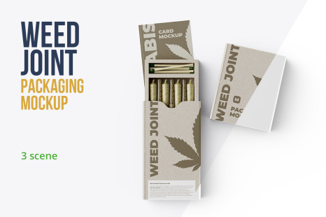 Download Weed Joint Packaging Mockup 3 Psd In Packaging Mockups On Yellow Images Creative Store