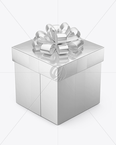 Download Metallic Gift Box Mockup In Box Mockups On Yellow Images Object Mockups