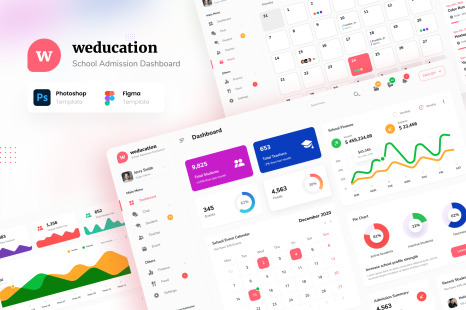 Weducation - School Admission Admin Dashboard UI