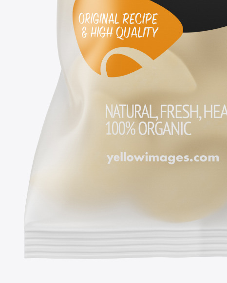 Frosted Plastic Bag With Frozen Pierogies Mockup PSD #6