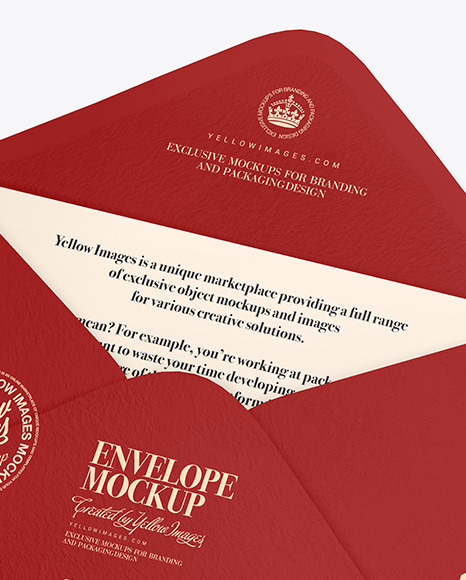 Textured Envelope w  Postcard Mockup PSD #7